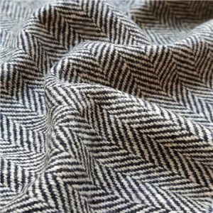 Magee 1866 Bluestack - Cream & Black Herringbone Donegal Tweed - Metre