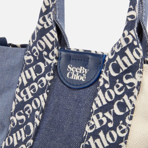 See By Chloé Laetizia Denim Mini Tote Bag - Image 3