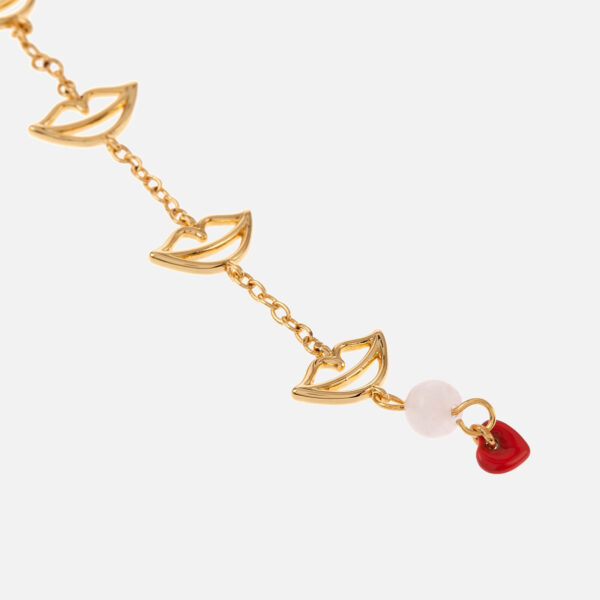LULU Copenhagen Topping Long 4 Secrets Gold-Plated Single Earring - Image 2