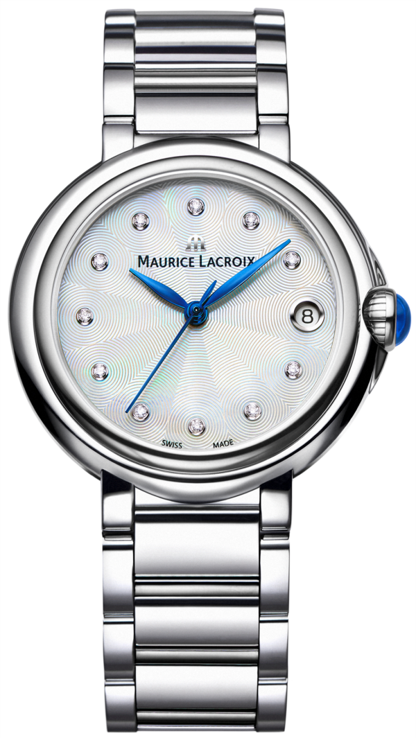 Maurice Lacroix Fiaba Stainless Steel Diamond Index Silver Dial Ladies Watch FA1004-SS002-170-1