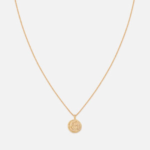 Astrid & Miyu Aquarius Zodiac 18-Karat Plated Recycled Sterling Silver Necklace