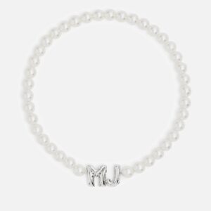 Marc Jacobs Balloon Faux Pearl Silver-Tone Necklace - XS/S