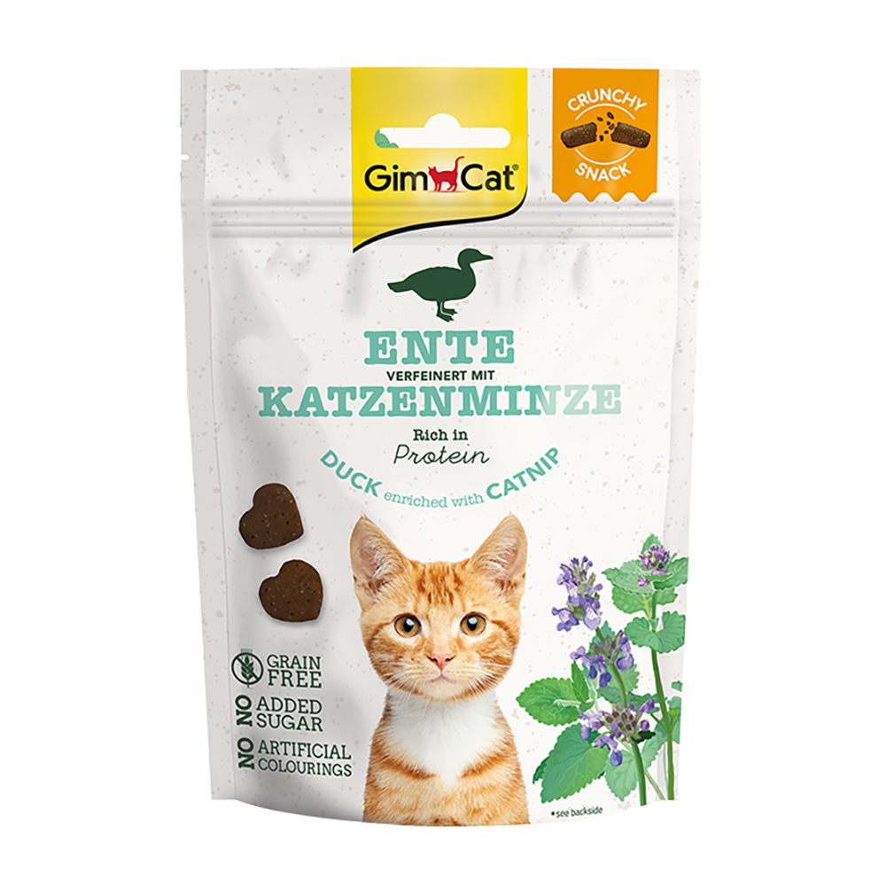 GimCat Crunchy Snacks - Duck with Catnip (50g)