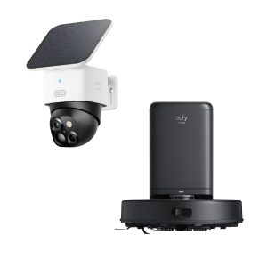 SoloCam S340+eufy Clean X8 Pro with Self-Empty Station Black