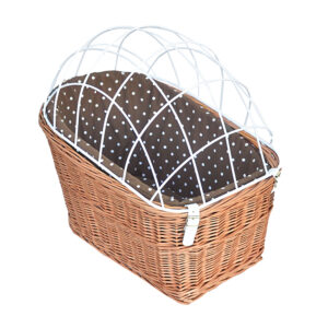 Aumüller Bicycle Basket with Protective Wire for Luggage Rack  - 56 x 36 x 50 cm (L x W x H)
