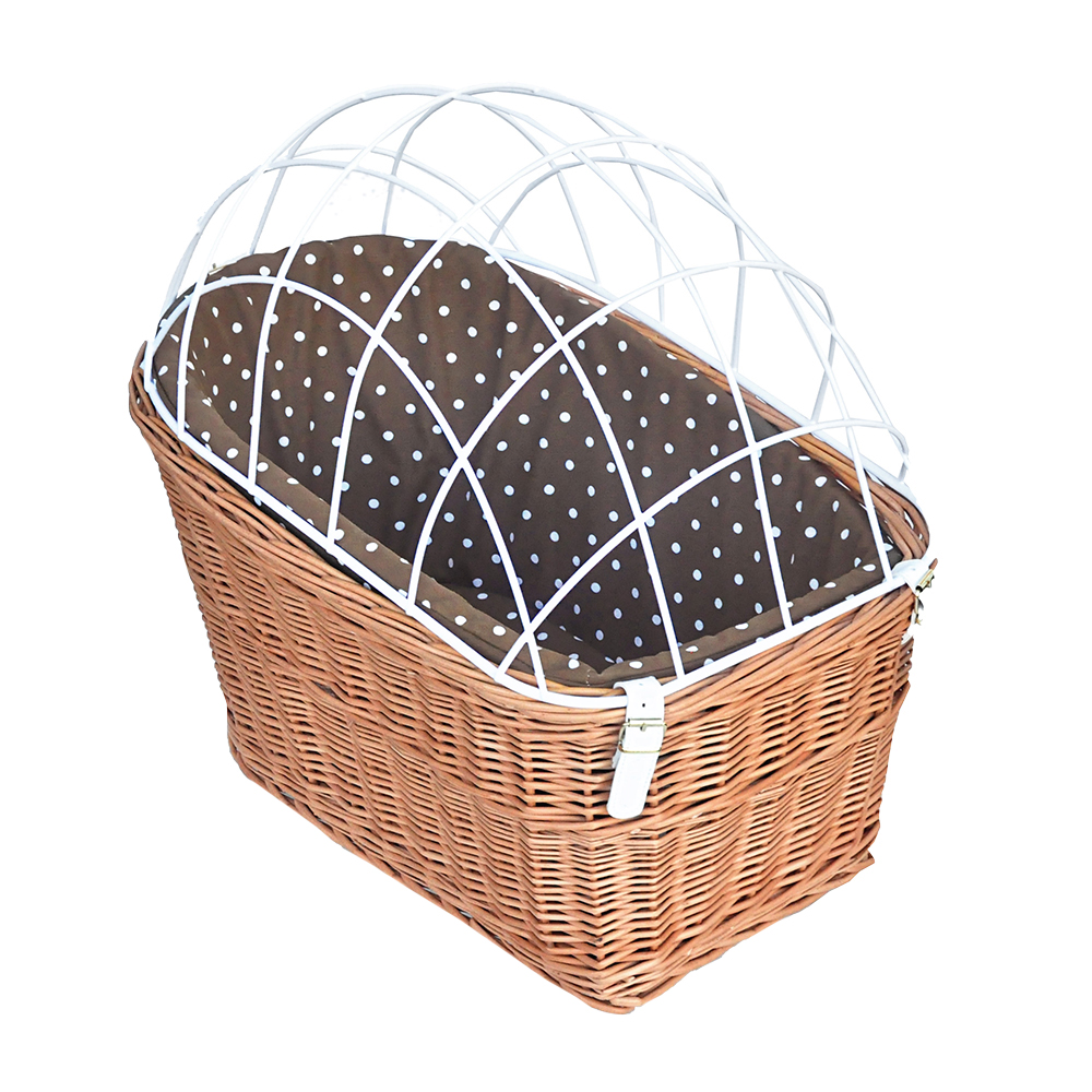 Aumüller Bicycle Basket with Protective Wire for Luggage Rack  - 56 x 36 x 50 cm (L x W x H)