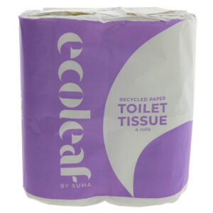 Ecoleaf Recycled Paper Toilet Tissue - Pack of 4