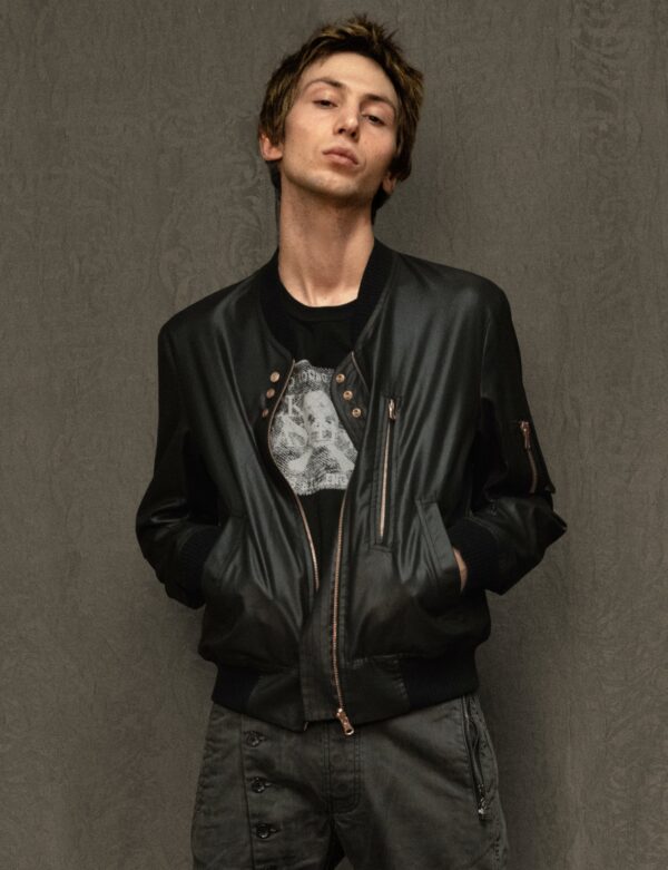 IMMORTAL Sebring Bomber Jacket - Chintz Woven Twill in Black | Size: S