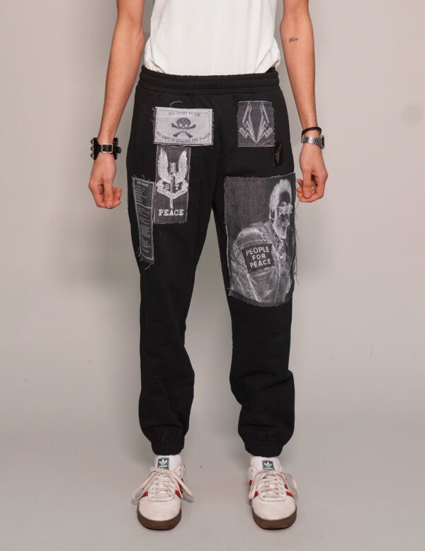 Multi-patch Jogger Pants - Black | Size: M