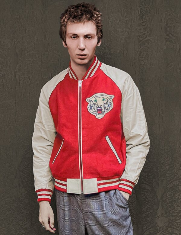 IMMORTAL Varsity Bomber Jacket - Red | Size: M