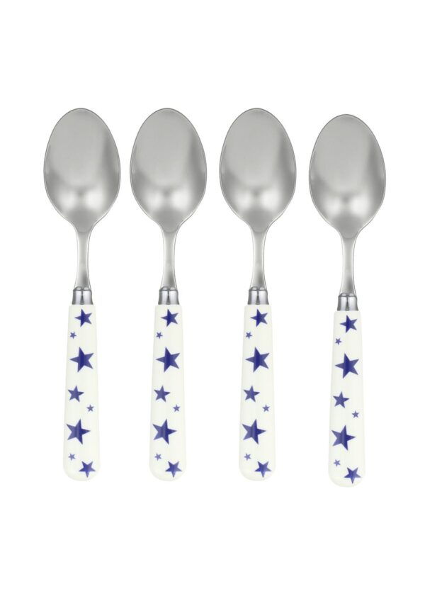 Blue Star Set Of 4 Spoons  | Emma Bridgewater