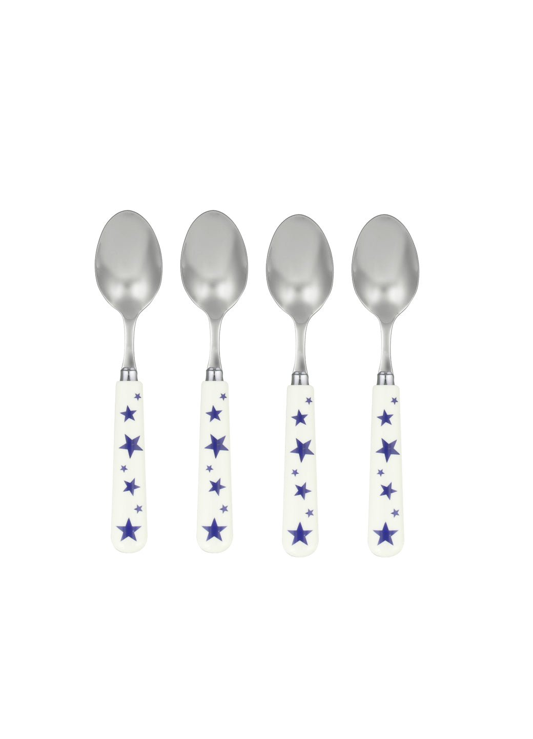 Emma Bridgewater  Blue Star Set Of 4 Teaspoons