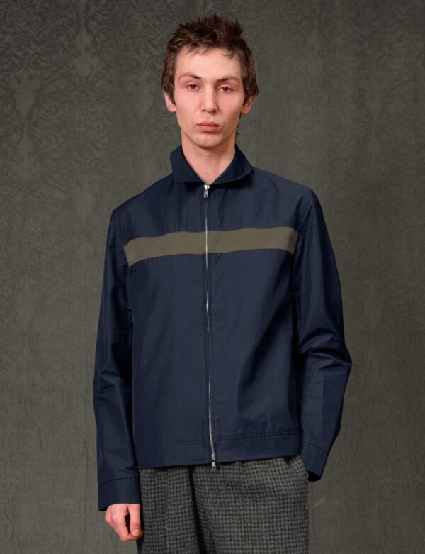 Oliver Spencer Zipped Jacket - Navy | Size: S