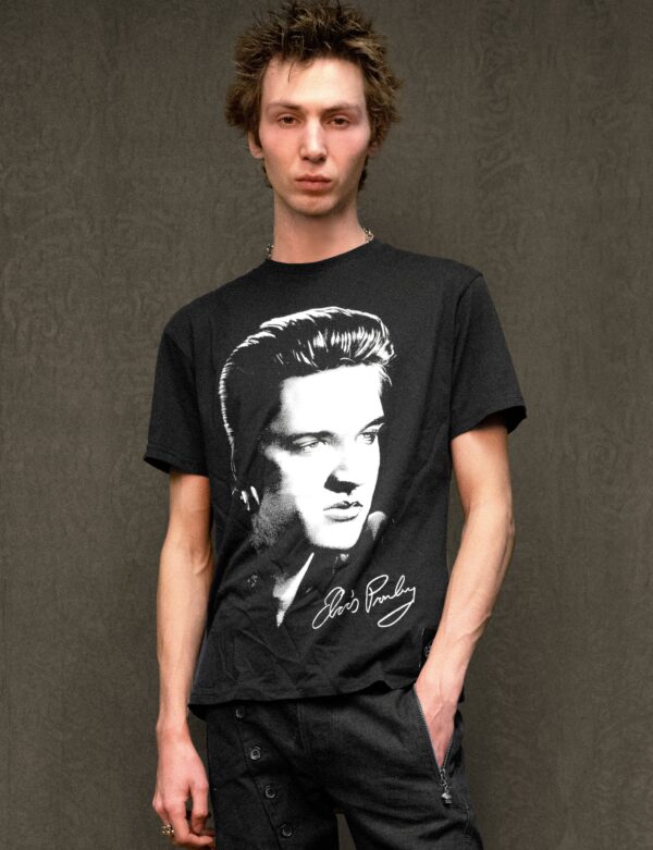 The Elvis Inspired Tee - Black | Size: S