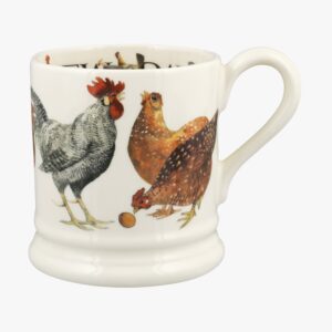 Emma Bridgewater Seconds Rise & Shine Brand New Day 1/2 Pint Mug - Unique Handmade & Handpainted English Earthenware Tea/Coffee Mug