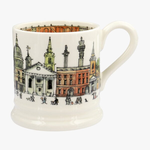 Emma Bridgewater  Seconds London 1/2 Pint Mug - Unique Handmade & Handpainted English Earthenware Tea/Coffee Mug