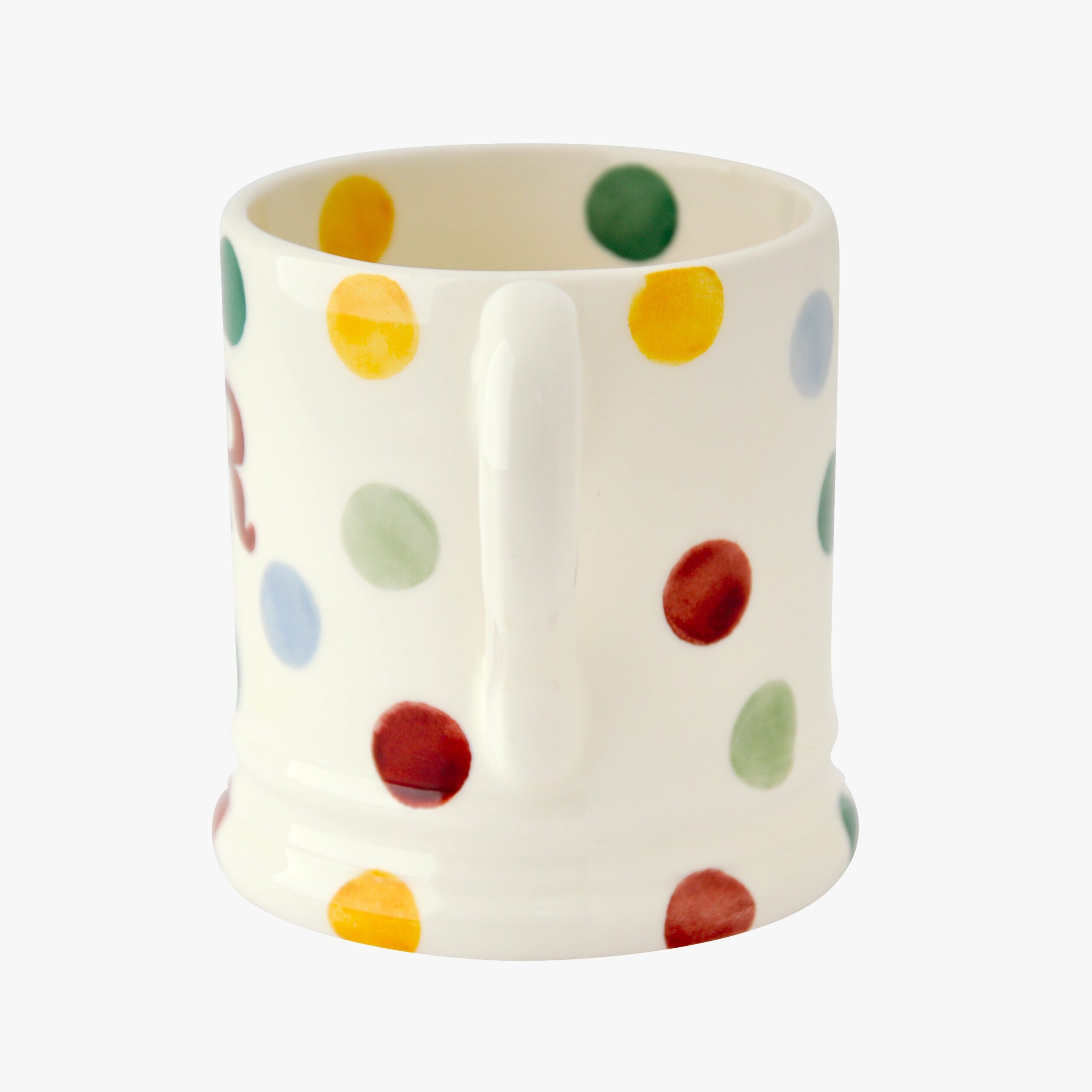 Emma Bridgewater | Seconds Polka Dot Mr 1/2 Pint Mug - Unique Handmade & Handpainted English Earthenware Tea/Coffee Mug - Image 4