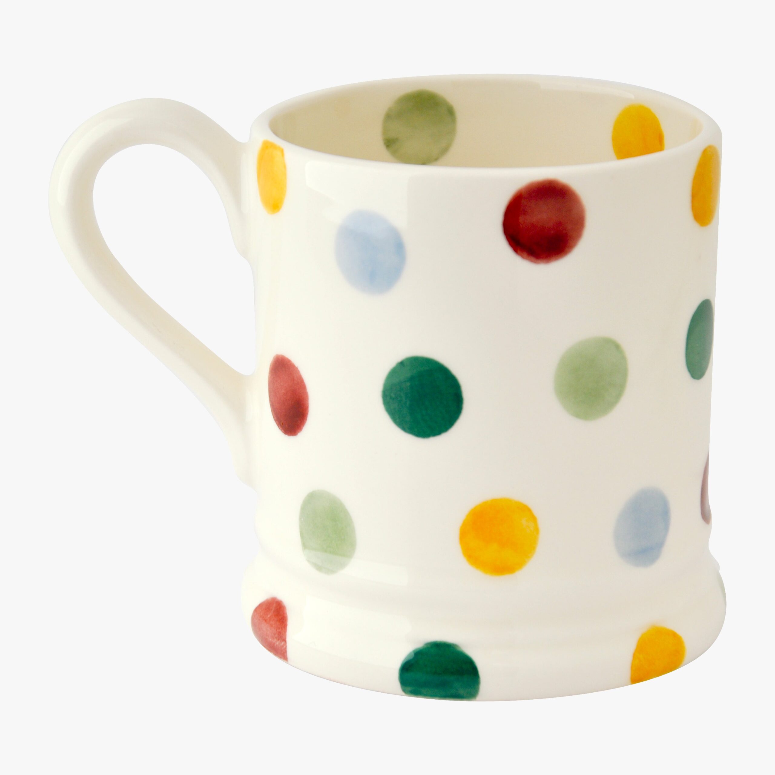 Emma Bridgewater | Seconds Polka Dot Mr 1/2 Pint Mug - Unique Handmade & Handpainted English Earthenware Tea/Coffee Mug - Image 3