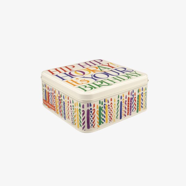 Emma Bridgewater | Rainbow Toast Happy Birthday Medium Square Tin