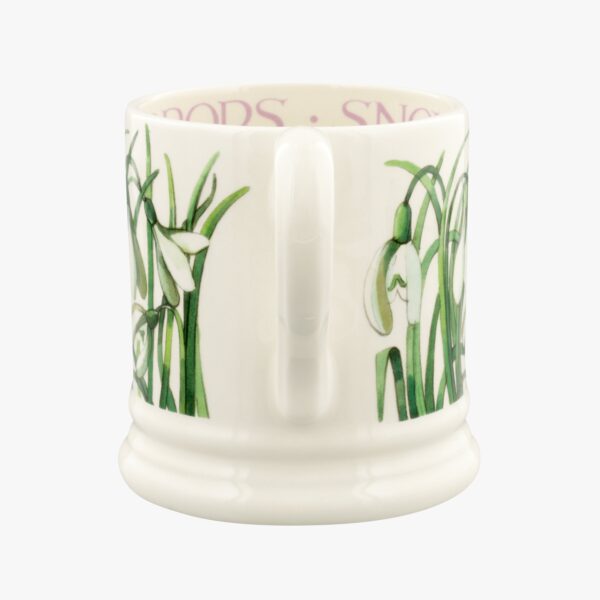 Emma Bridgewater  Seconds Snowdrop 1/2 Pint Mug - Unique Handmade & Handpainted English Earthenware Tea/Coffee Mug - Image 3