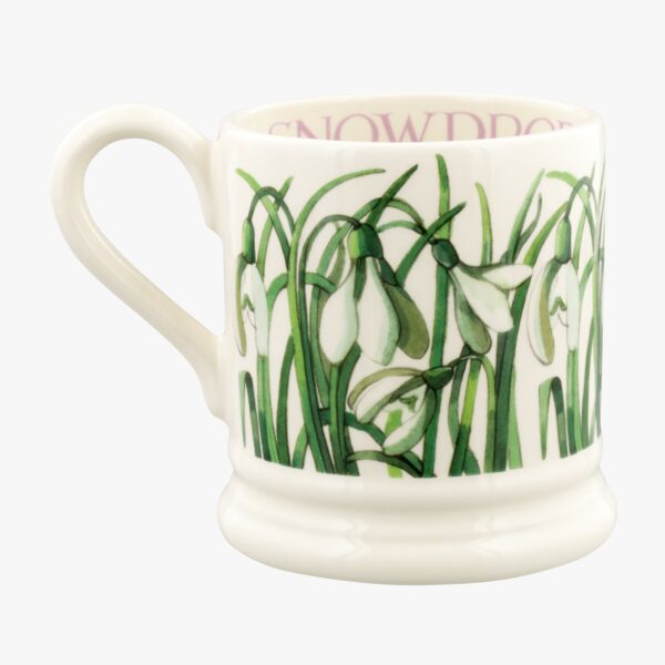 Emma Bridgewater  Seconds Snowdrop 1/2 Pint Mug - Unique Handmade & Handpainted English Earthenware Tea/Coffee Mug - Image 4