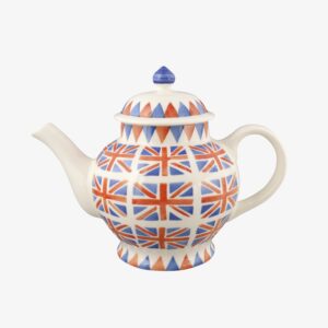 Seconds Union Jack 4 Mug Teapot - Unique Handmade & Handpainted English Earthenware Vintage Style Teapots | Emma Bridgewater