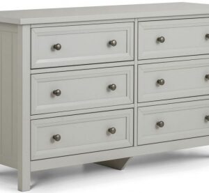 Maine Grey 6 Drawer Wide Chest