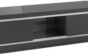 Sardinia Grey Gloss 140cm TV Unit with LED Lights