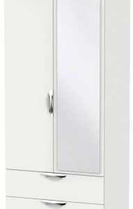 Camden Grey 2 Door Combi Wardrobe - 1 Mirror