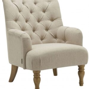 Padstow Wheat Fabric Highback Armchair