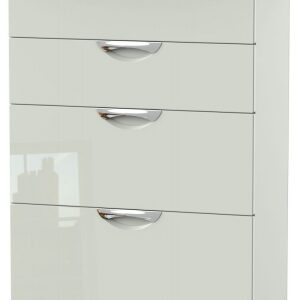 Camden Gloss Cashmere 4 Drawer Deep Chest