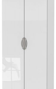 Camden White Gloss 2 Door Plain Wardrobe