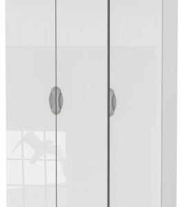 Camden White Gloss 3 Door Triple Wardrobe
