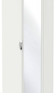 Camden Grey 2 Door Tall Wardrobe - 1 Mirror