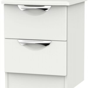 Camden Grey 2 Drawer Bedside Cabinet