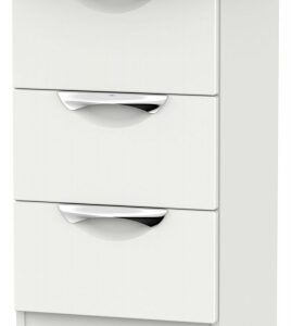 Camden Grey 3 Drawer Beside Cabinet