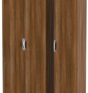 Camden Walnut Effect 3 Door Triple Wardrobe