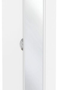 Camden White Matt 2 Door Wardrobe - 1 Mirror