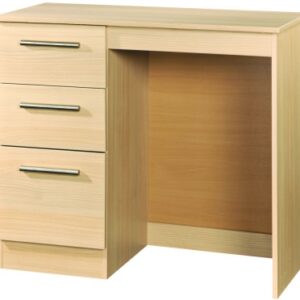 Contrast Elm Wood 3 Drawer Single Dressing Table