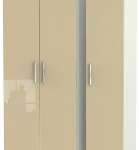 Knightsbridge Mushroom and Cashmere Matt 3 Door Triple Wardrobe