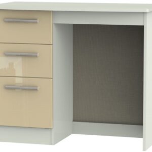 Knightsbridge Mushroom and Cashmere Matt 3 Drawer Single Dressing Table