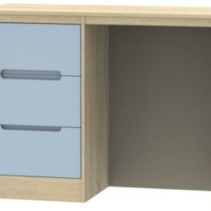 Monaco Denim and Oak Effect 3 Drawer Single Dressing Table