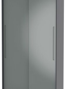 Monaco Grey Gloss and Graphite 2 Door Sliding Wardrobe