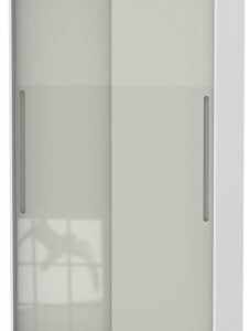 Monaco Gloss Cashmere and White 2 Door Sliding Wardrobe