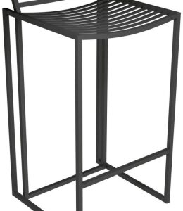 Federico Black Metal Bar Stool