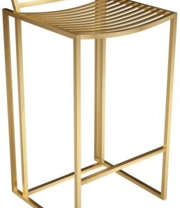 Federico Brass Metal Bar Stool