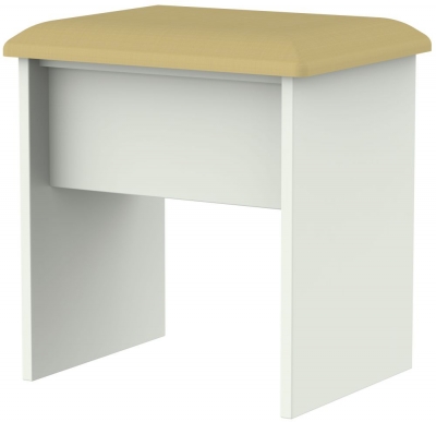 Sherwood Porcelain Padded Dressing Stool