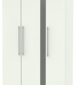 Sherwood Porcelain 3 Door Tall Triple Wardrobe
