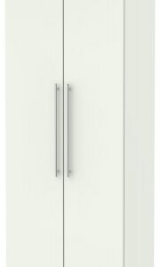 Sherwood Porcelain 2 Door Plain Tall Wardrobe