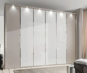 Wiemann All In Glass or Crystal Mirror Front Wardrobe - Variation Available